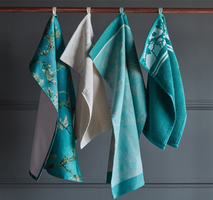 Blossom Tea Towel Blue