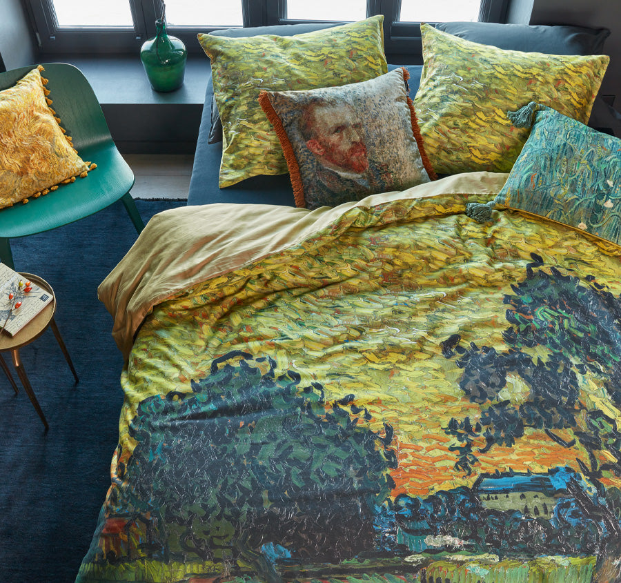 Evening Twilight Quilt Cover Set Range Ochre