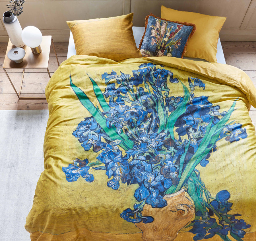 Irises Quilt Cover Set Range Yellow