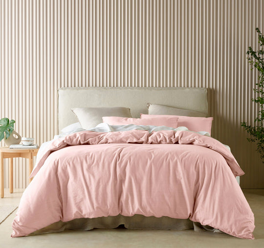 Acacia Quilt Cover Set Range Blush