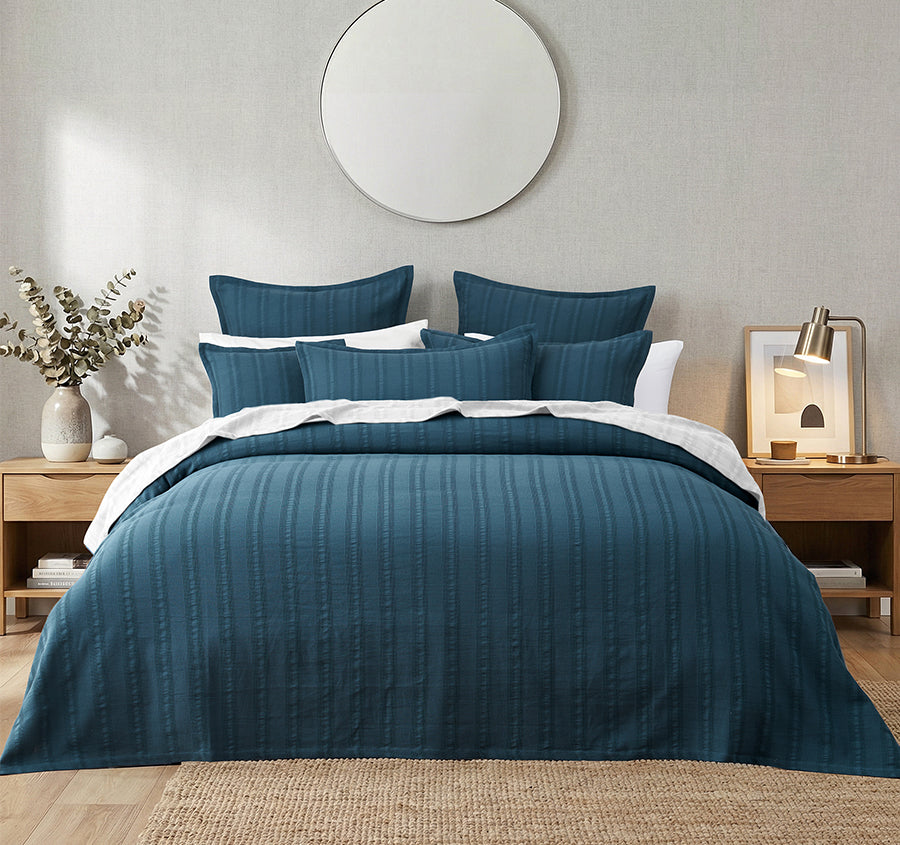 Ashcombe Bedspread Set Range Blue