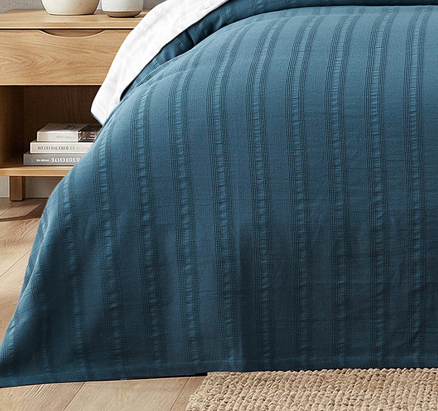 Ashcombe Bedspread Set Range Blue