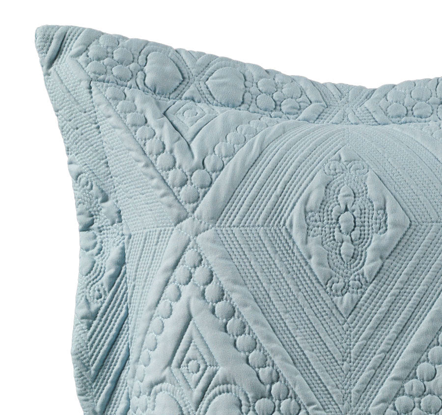 Aspen European Pillowcase Sky Blue