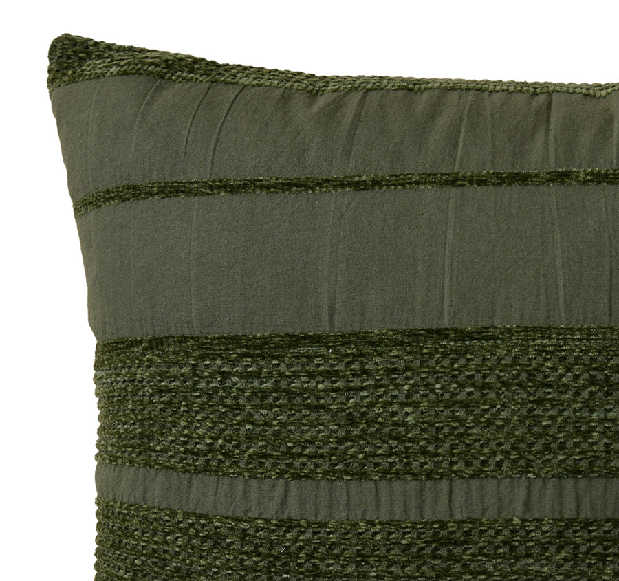 Avery 43x43cm Filled Cushion Forest Green