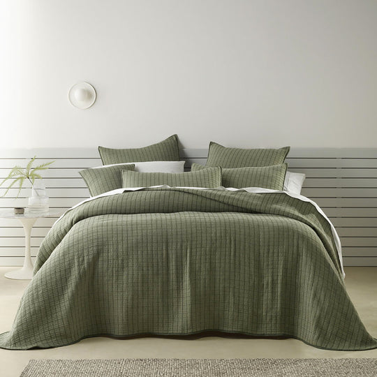 Bari Bedspread Set Range Green
