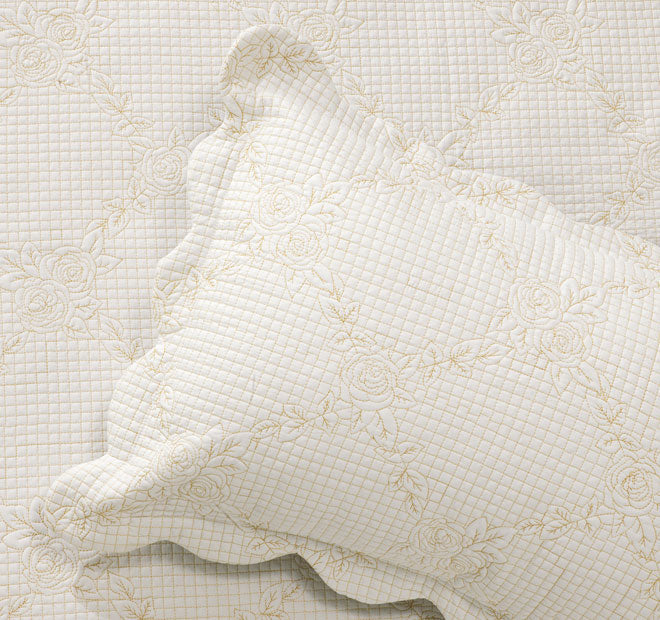Belle Bedspread Range Ecru