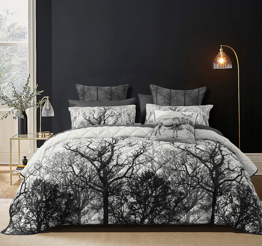 Boscage Coverlet Set Range Black