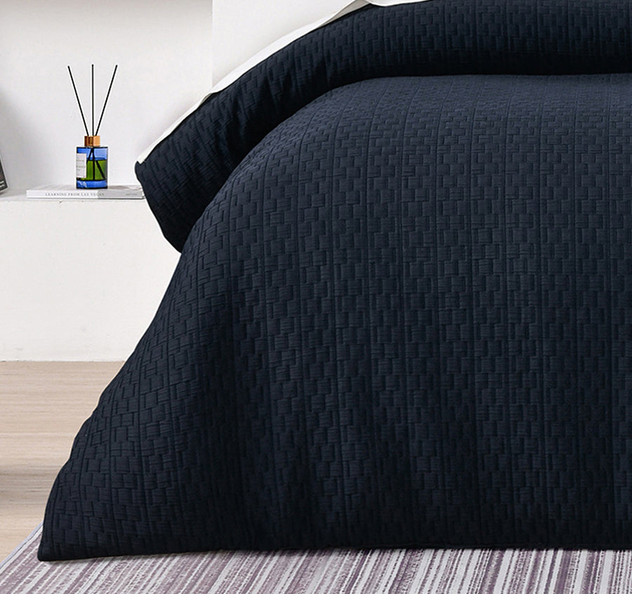 Burleigh Quilt Cover Set Range Ink