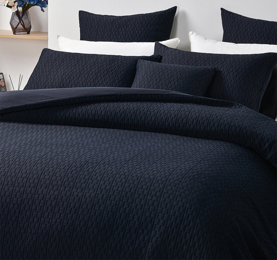 Burleigh Quilt Cover Set Range Ink