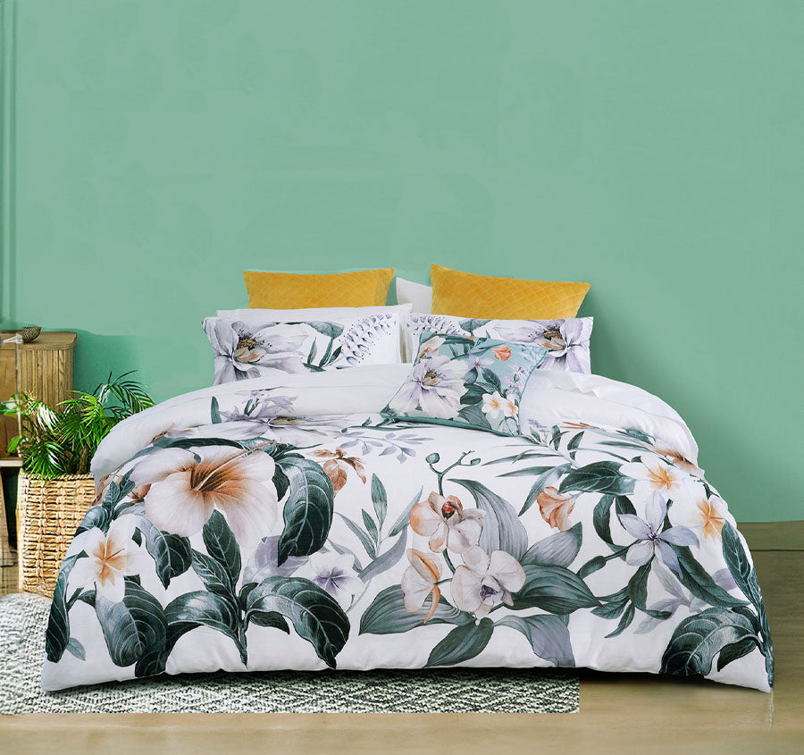 Chiquita Quilt Cover Set Range White Manchester Warehouse