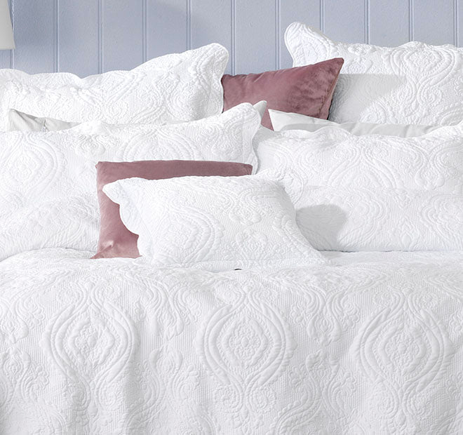 Cordelia 43x43cm Filled Cushion White