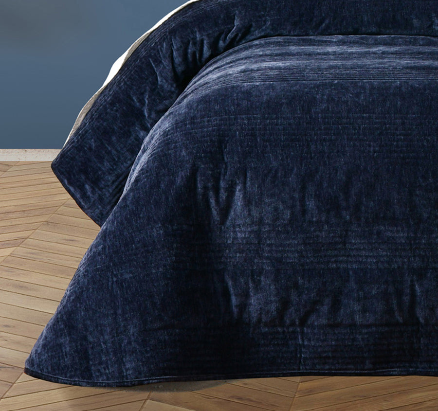 Cyrano Coverlet Set Range Indigo