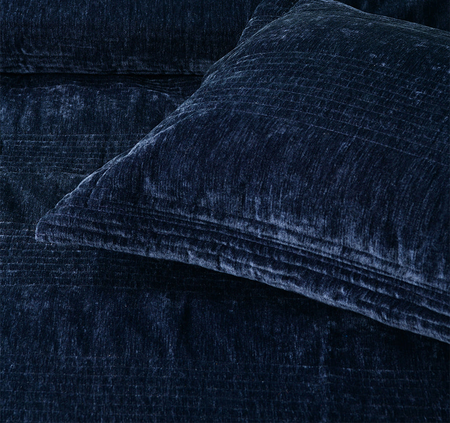 Cyrano Coverlet Set Range Indigo