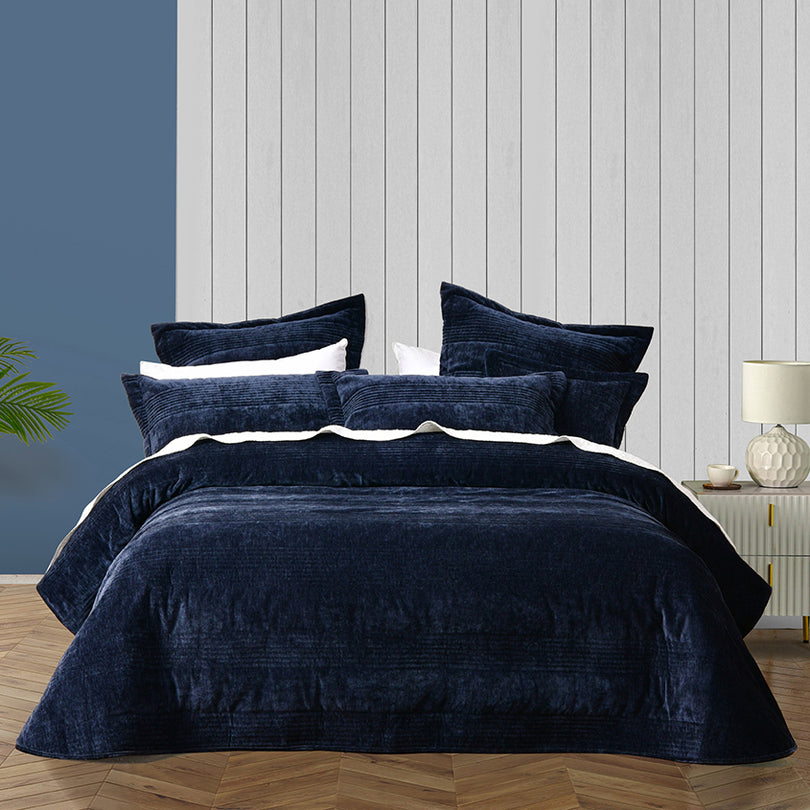 Cyrano Coverlet Set Range Indigo – Manchester Warehouse