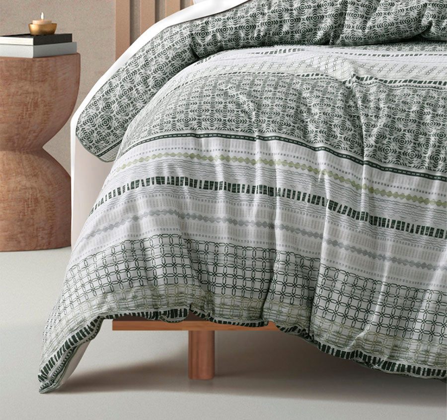 Drake Quilt Cover Set Range Green