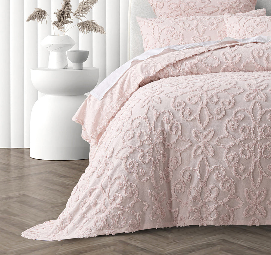 Ella Bedspread Set Range Blush