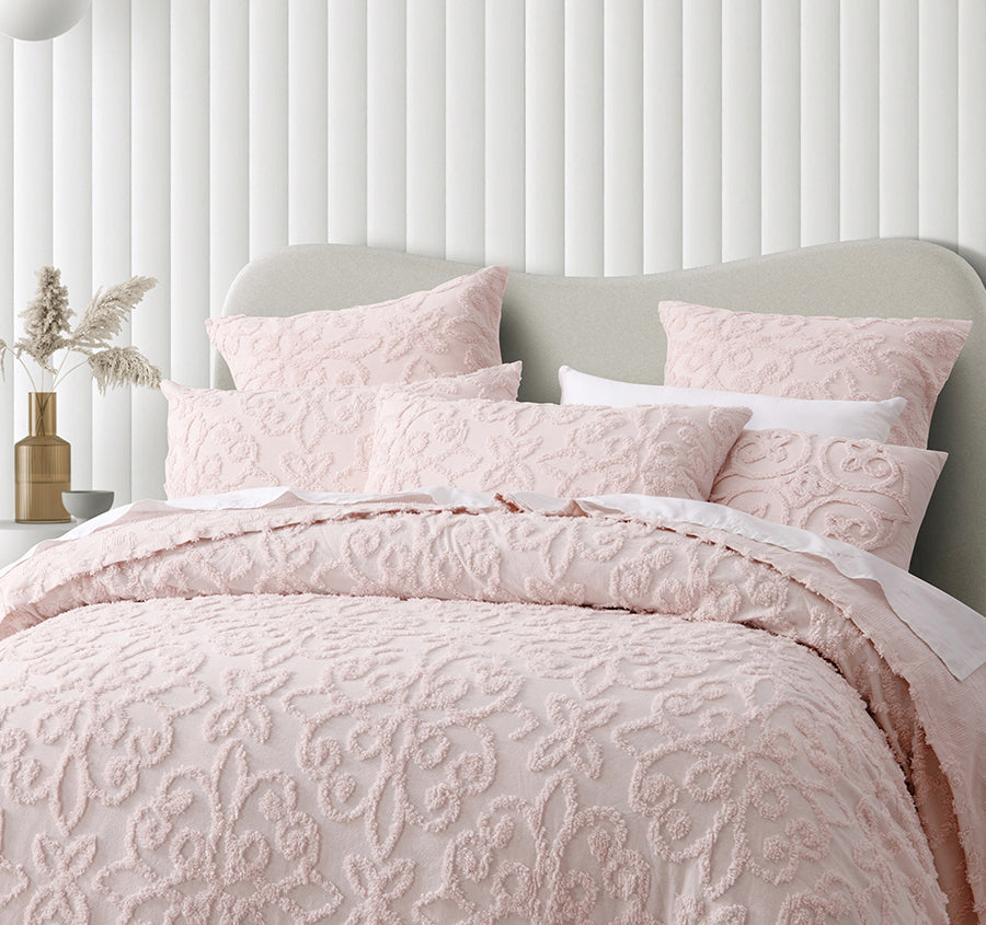 Ella Bedspread Set Range Blush
