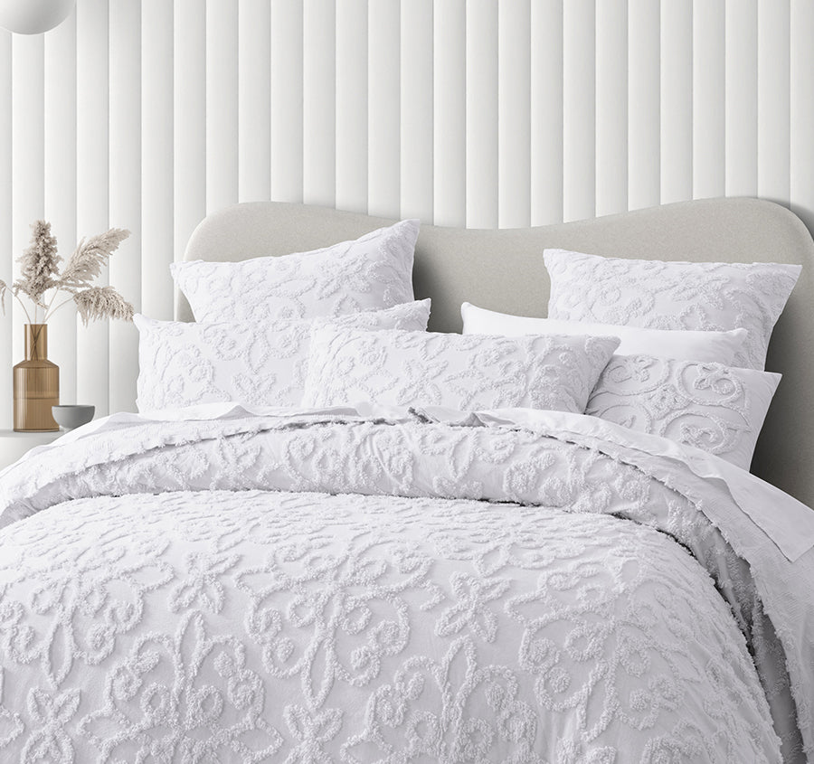 Ella Bedspread Set Range White
