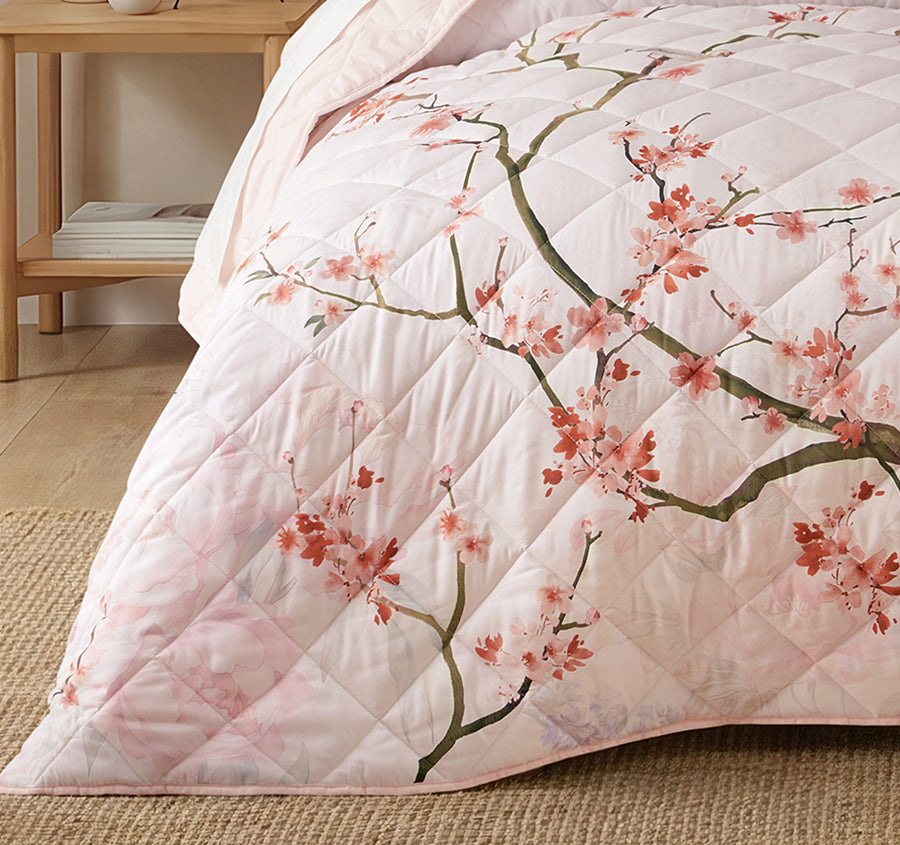 Evelyn Bedspread Set Range Blush