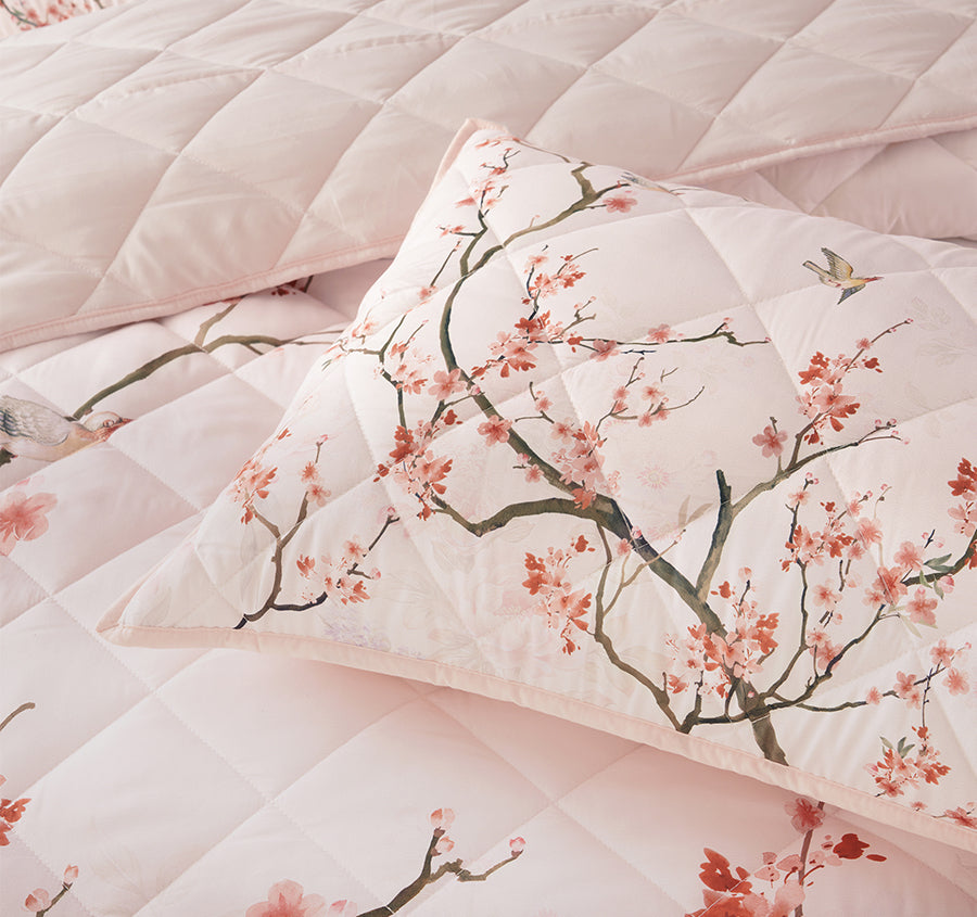 Evelyn Bedspread Set Range Blush