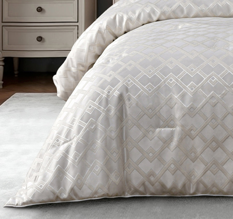 Firenze 6 Piece Comforter Set Range Pearl White