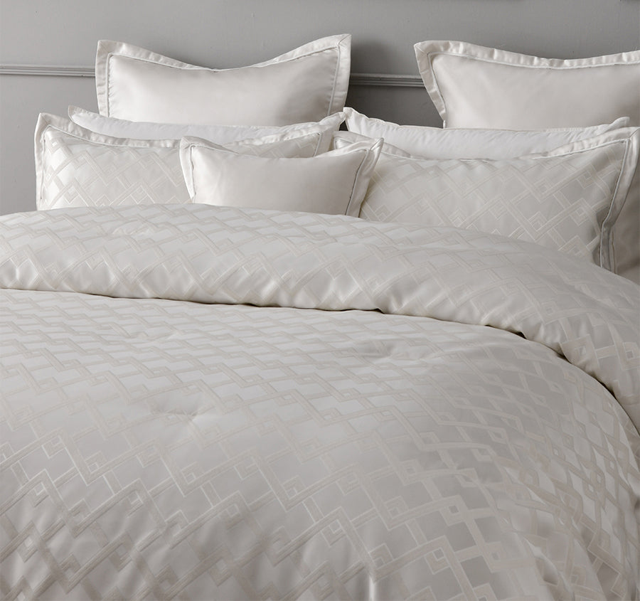 Firenze 6 Piece Comforter Set Range Pearl White