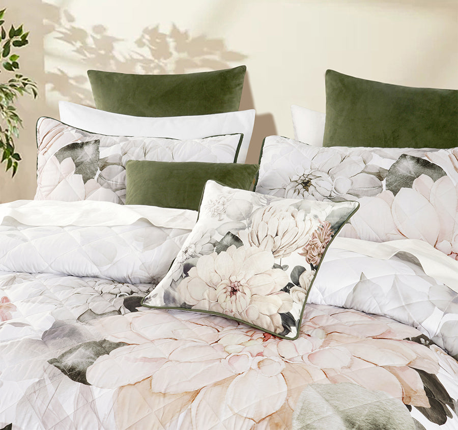 Giselle Coverlet Set Range White