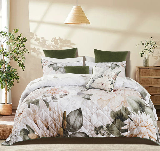 Giselle Coverlet Set Range White