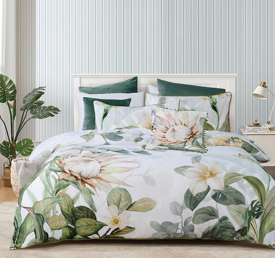 Helensvale Quilt Cover Set Range White
