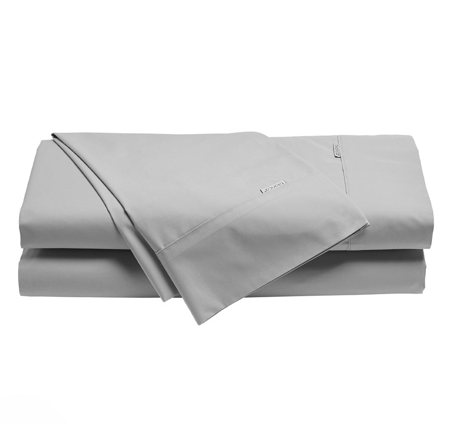 Heston 300THC Cotton Percale Mega Sheet Set Range Silver