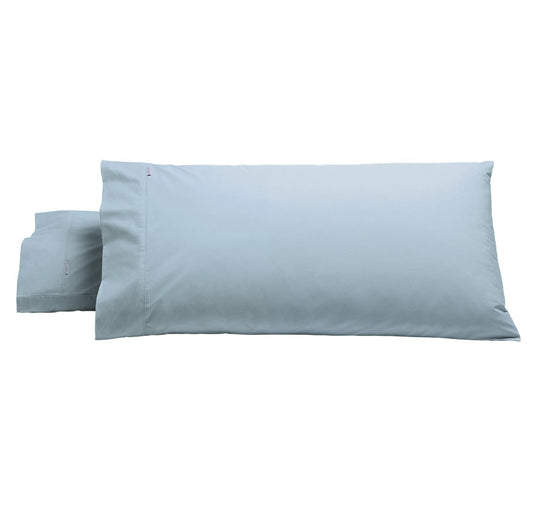 Heston 300THC Cotton Percale King Pillowcase Pair Steel Blue