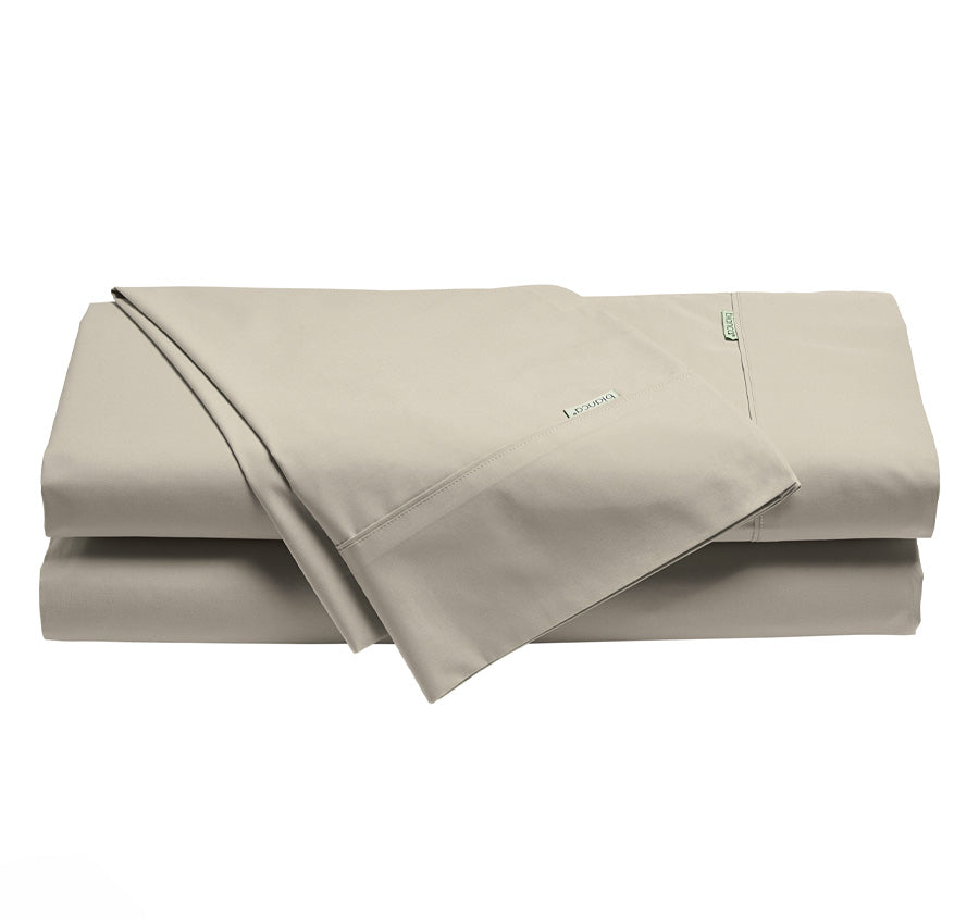 Heston 300THC Cotton Percale Mega Sheet Set Range Stone