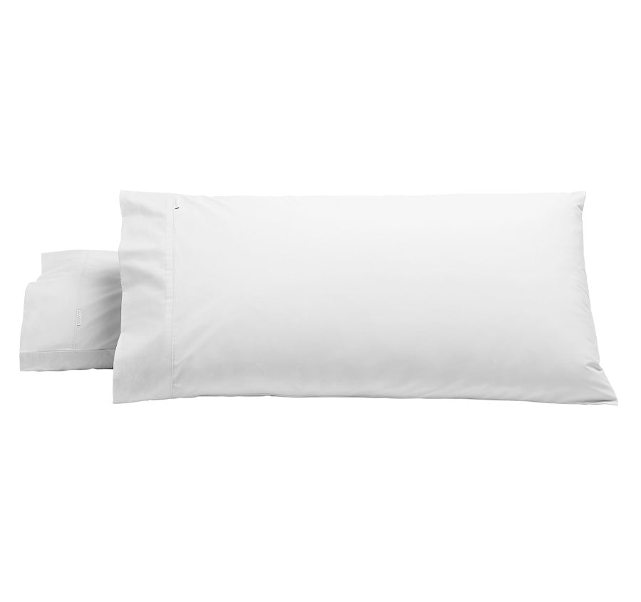 Heston 300THC Cotton Percale King Pillowcase Pair White