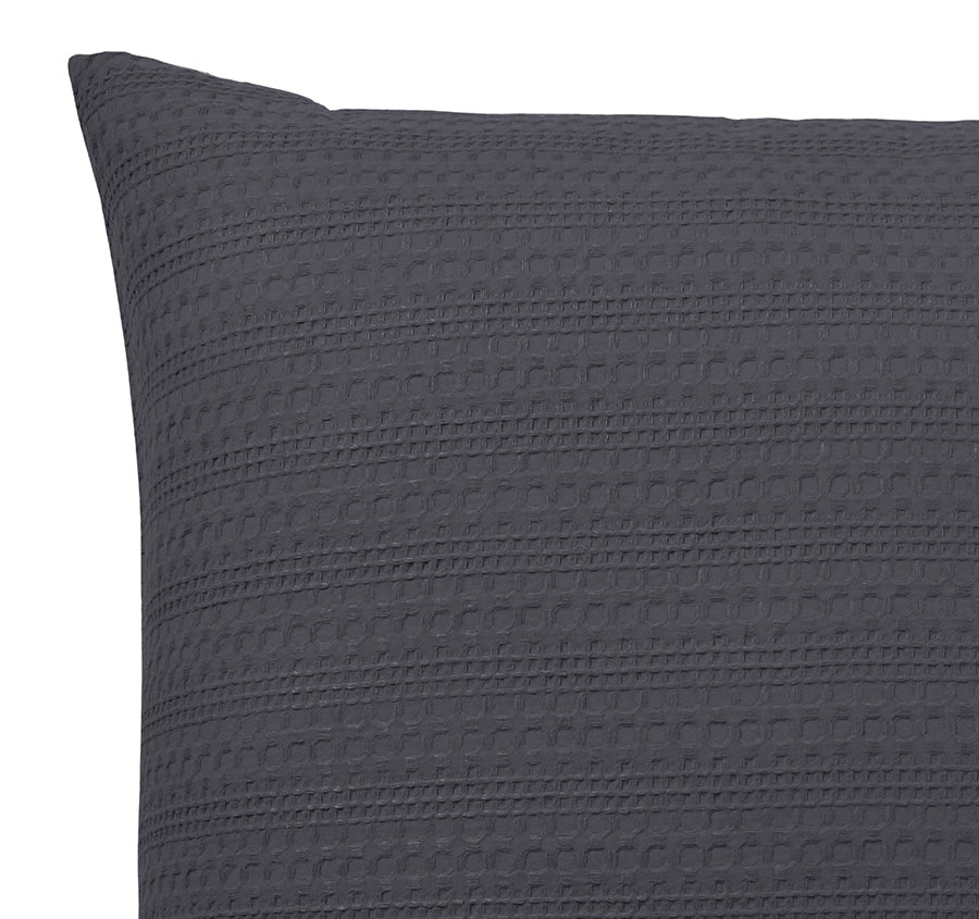 Kahlani European Pillowcase Charcoal