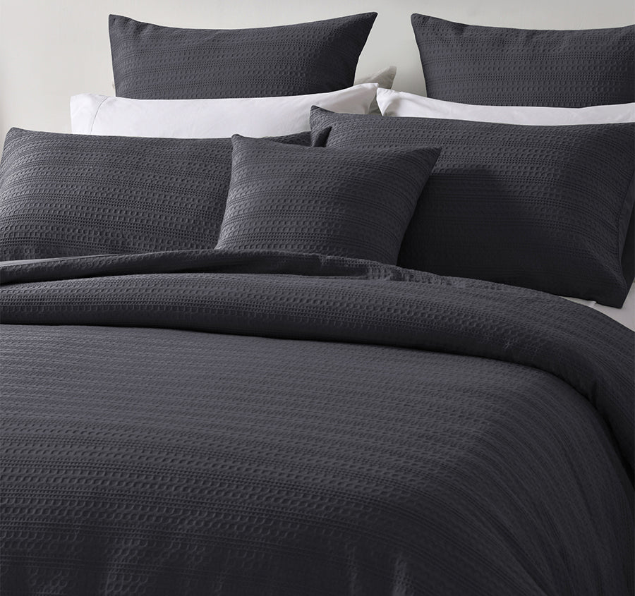 Kahlani European Pillowcase Charcoal