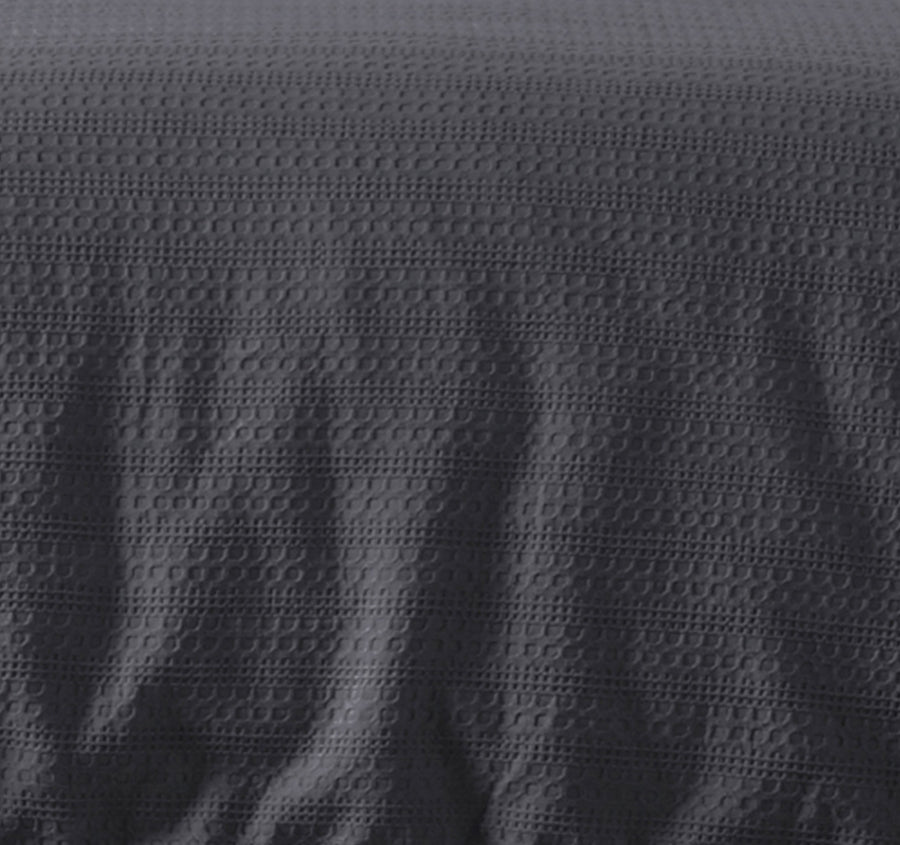 Kahlani Quilt Cover Set Range Charcoal