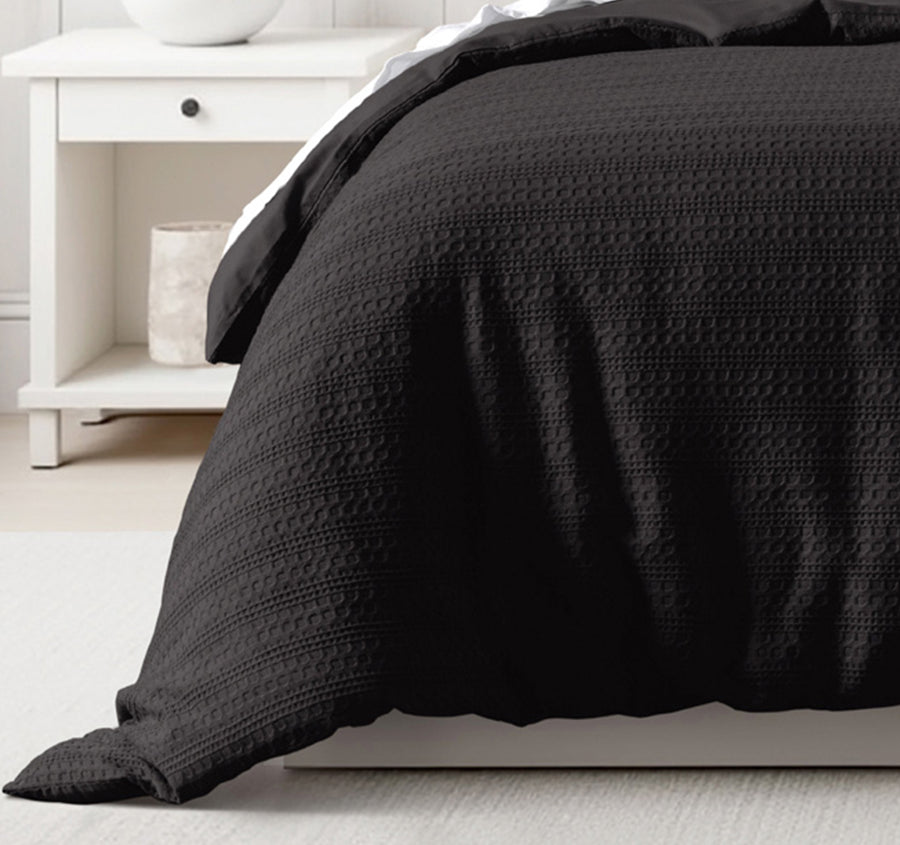 Kahlani Quilt Cover Set Range Chocolate