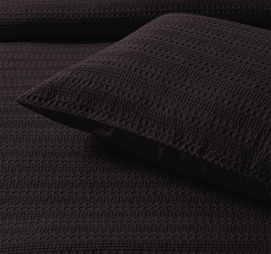 Kahlani Quilt Cover Set Range Chocolate