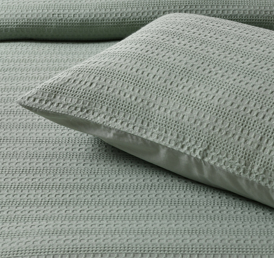 Kahlani Quilt Cover Set Range Sage