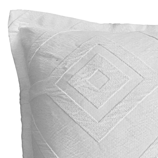 Kora 43x43cm Filled Cushion White