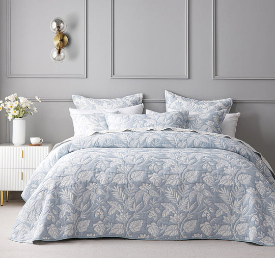 Laurieton Bedspread Set Range Blue