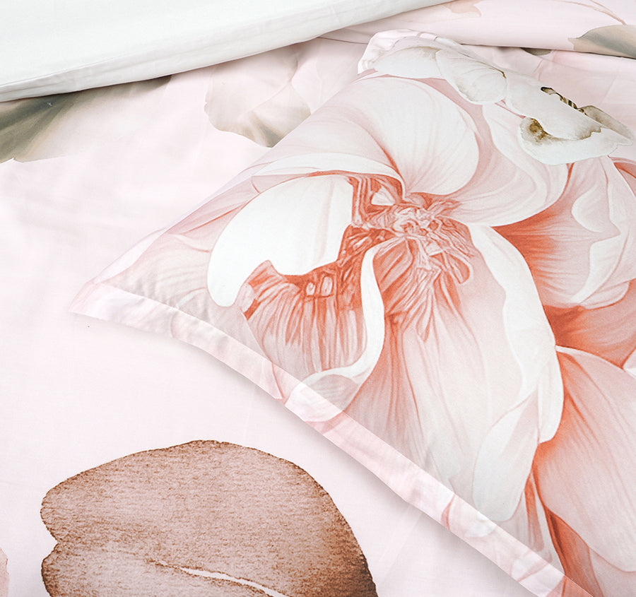 Layla Quilt Cover Set Range White