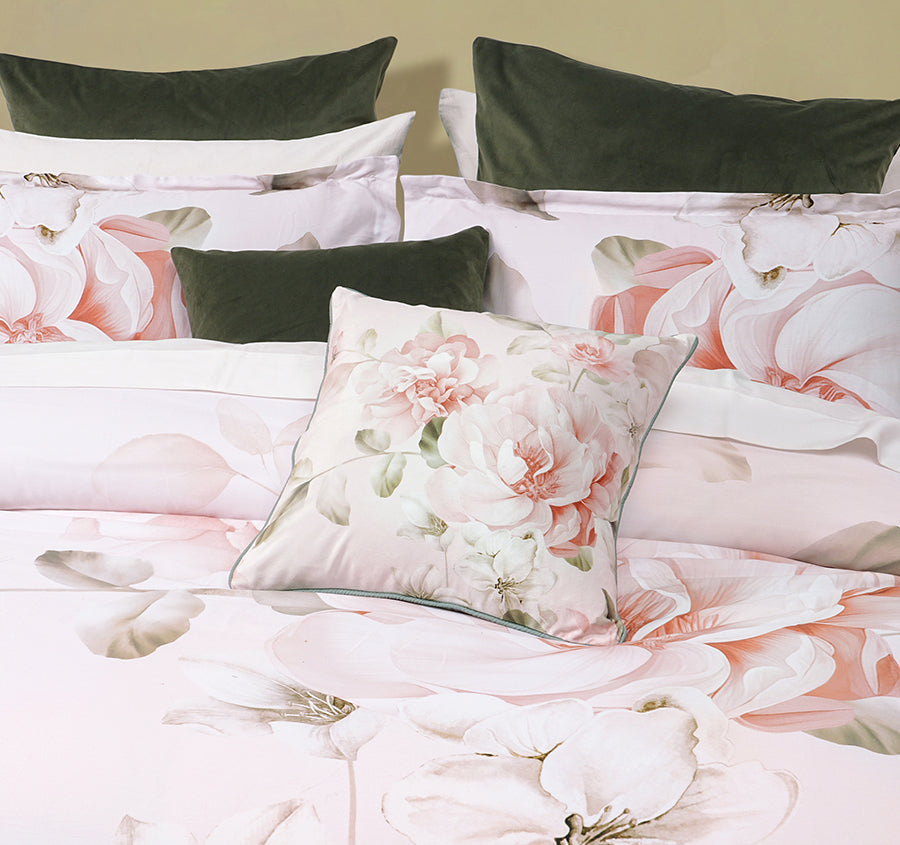 Layla Quilt Cover Set Range White