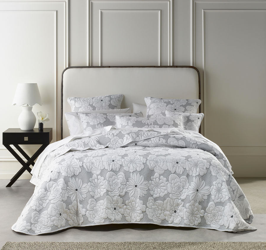 Leona 4 Piece Bedspread Set Range White