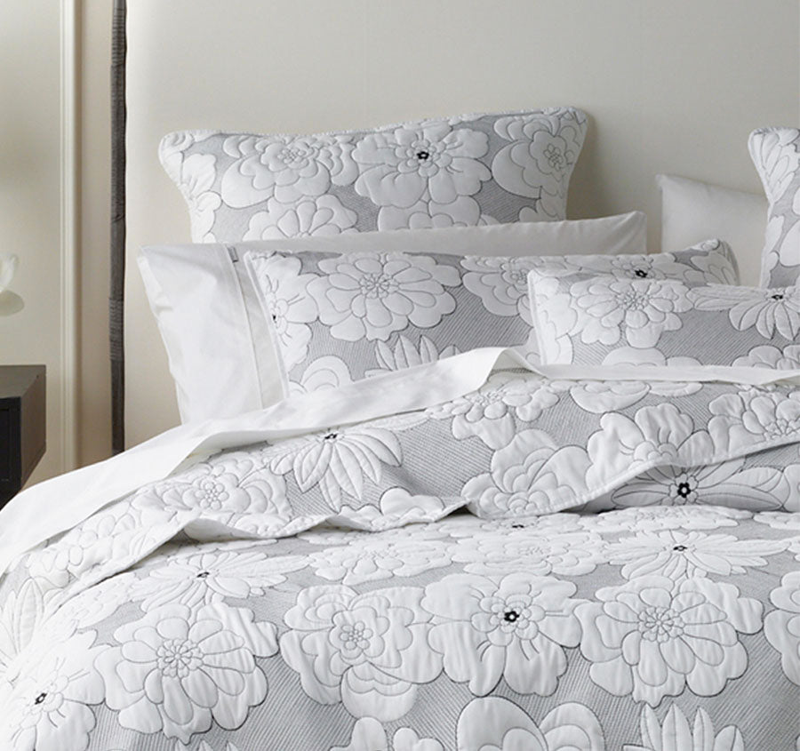 Leona 4 Piece Bedspread Set Range White