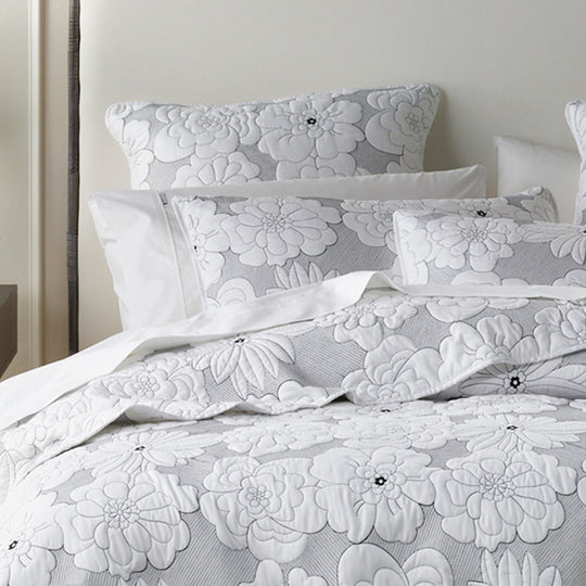 Leona 4 Piece Bedspread Set Range White