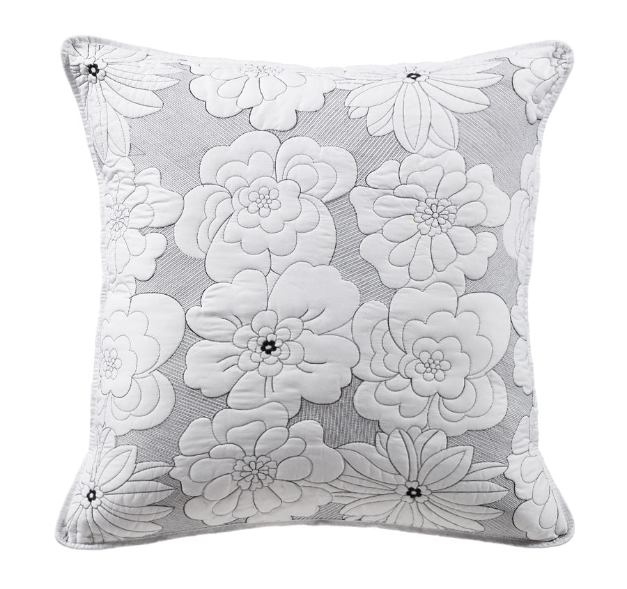 Leona European Pillowcase White