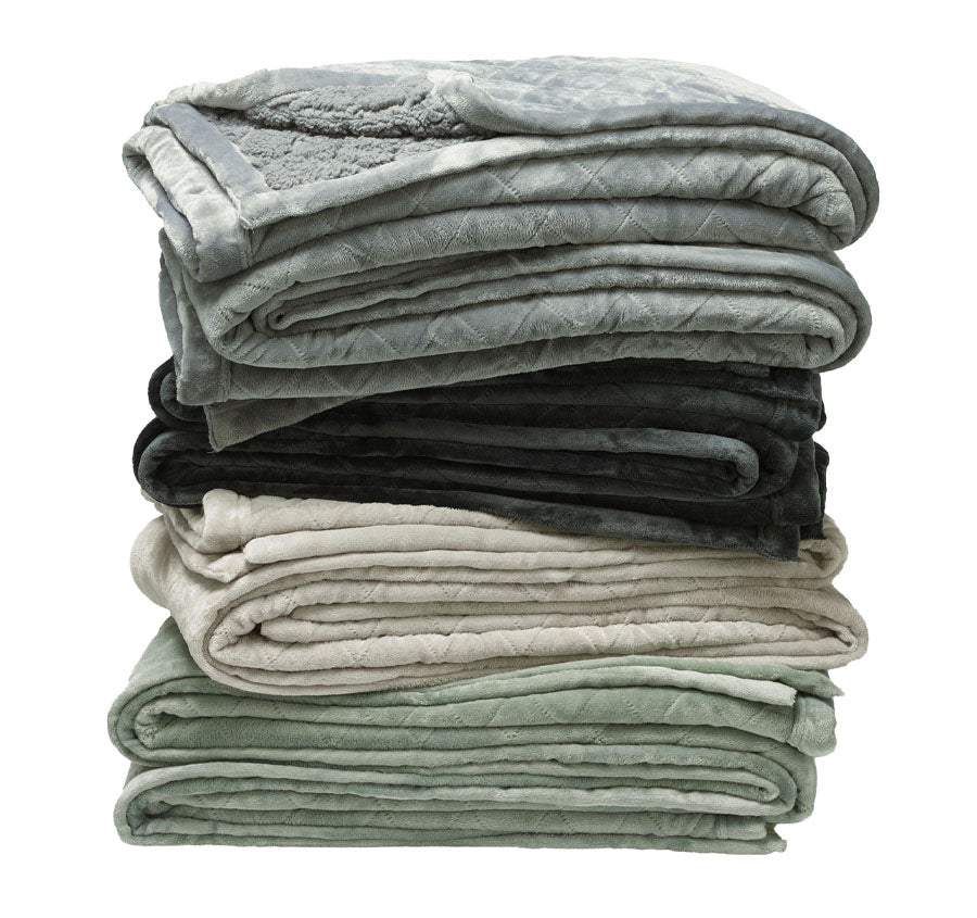 Mansfield Velvet Blanket Sage