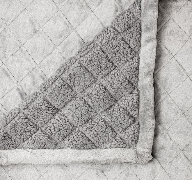 Mansfield Velvet Blanket Range Aluminium