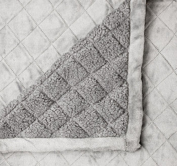 Mansfield Velvet Blanket Range Aluminium